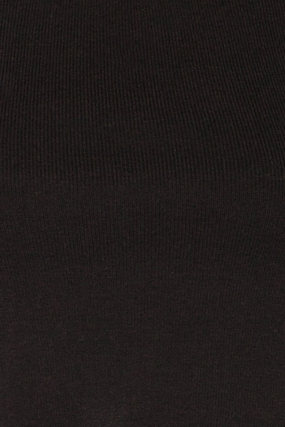 Jorden Black Long Sleeve Crossed Back Top | La Petite Garçonne fabric