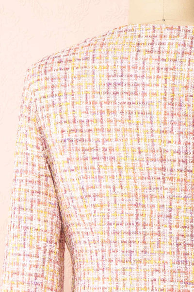 Jorja Cropped Tweed Blazer | Boutique 1861 back close-up