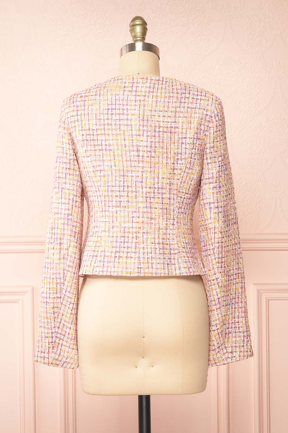 Jorja Cropped Tweed Blazer | Boutique 1861  back view