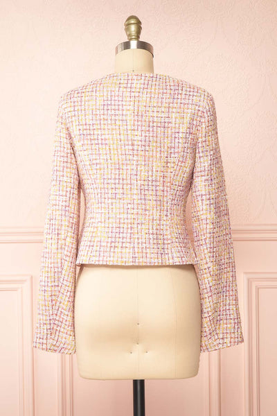 Jorja Cropped Tweed Blazer | Boutique 1861  back view