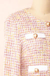 Jorja Cropped Tweed Blazer | Boutique 1861 side close-up