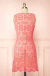 Josephyne Short Pink Crochet Dress | Boutique 1861 back view