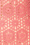 Josephyne Short Pink Crochet Dress | Boutique 1861 fabric
