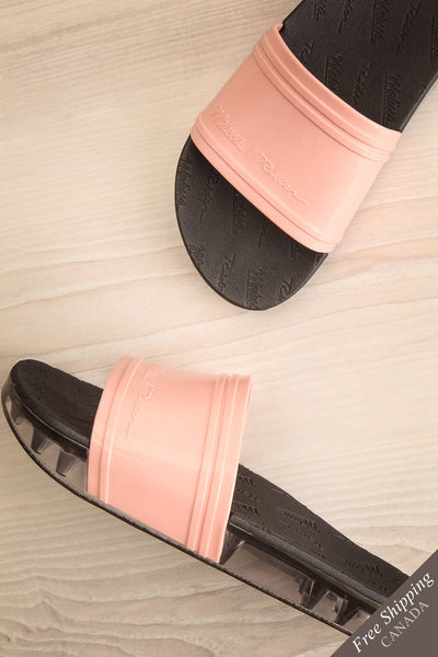 Joubert Blush & Black Slip-On Sandals | La Petite Garçonne Chpt. 2 1