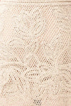 Juana Beige Crochet Short Skirt | Boutique 1861 fabric