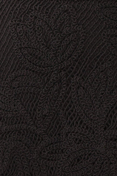 Juana Black Crochet Short Skirt | Boutique 1861 fabric