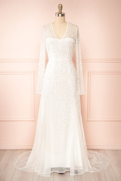 Guilianne Off-the-Shoulder Corset Bridal Dress