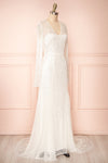Judith Long Sleeve Beaded Bridal Dress | Boudoir 1861 side view