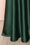 Julia Green Satin Maxi Dress | Boutique 1861 bottom