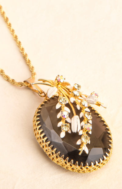 Julia Paula ~ Vintage Gold Pendant Necklace | Boudoir 1861 2