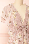 Juliane V-Neck Floral Midi Dress | Boutique 1861  side close-up