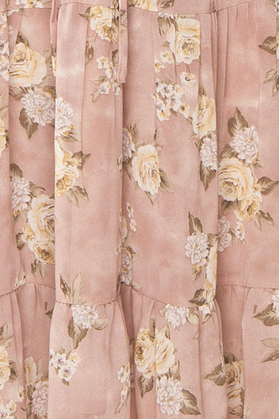 Juliane V-Neck Floral Midi Dress | Boutique 1861 fabric