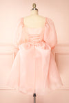 Juliet Pink Puff Sleeve Midi Dress | Boutique 1861 short