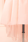 Juliet Pink Puff Sleeve Midi Dress | Boutique 1861 bottom