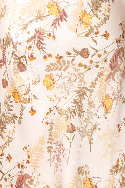 Junko Floral Cowl Neck Slip Dress | Boutique 1861 texture