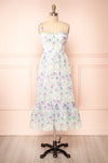 Junny Bustier Floral Midi Dress | Boutique 1861 straps view