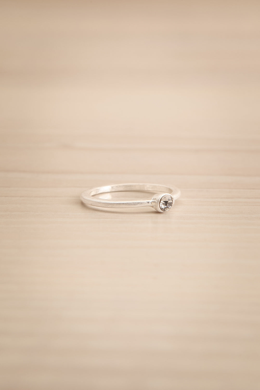 Juryha Silver Set of 7 Minimalist Rings | La petite garçonne mini zircon