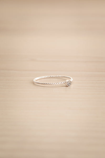 Juryha Silver Set of 7 Minimalist Rings | La petite garçonne zircon