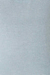 Juva Blue V-Neck Knit Tank Top | La petite garçonne fabric