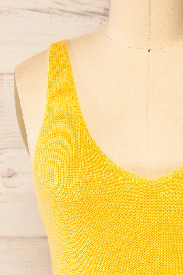 Vintage Butter Yellow Cotton Camisole W/ Floral Eyelet Detail French Top  Undershirt Rib Knit Pointelle Tank French Pointelle M -  Canada