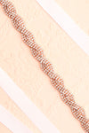 Kaanapali Rosegold Ribbon Belt | Cristaux | Boudoir 1861 flat close-up