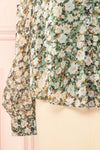 Kabeiride Floral Blouse w/ Ruffled Collar | Boutique 1861 bottom