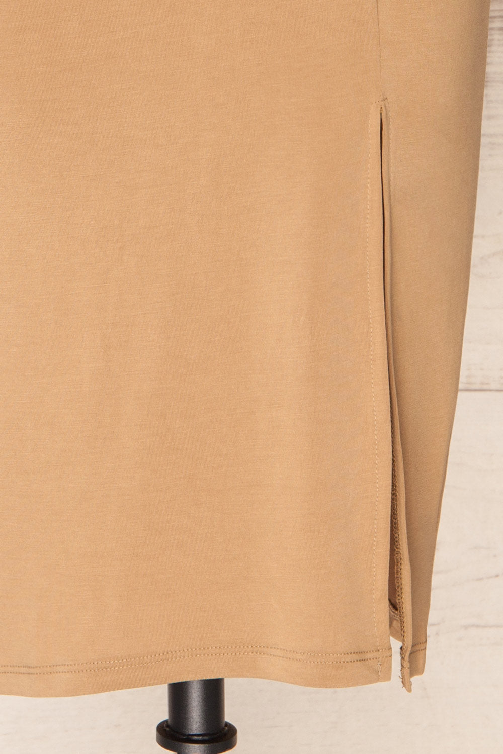 Kadence Beige Knotted Midi Skirt Midi | La petite garçonne - Kadence  details