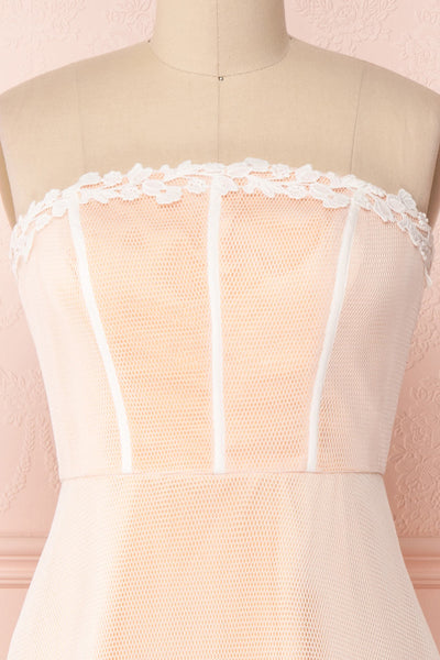 Kaely Mist | Peach Bustier Dress