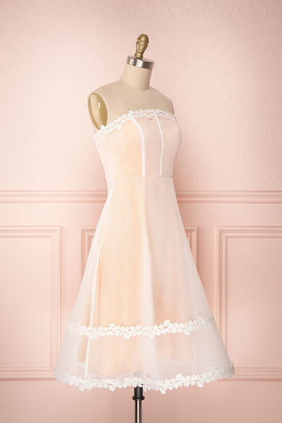 Kaely Mist | Peach Bustier Dress