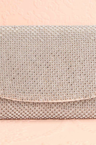 Kahaluu Silver Crystal Clutch | Sac à Main | Boutique 1861 front close-up
