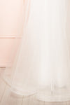 Kahena Off-The-Shoulder Bridal Gown w/ Floral Embroidery | Boudoir 1861  bottom