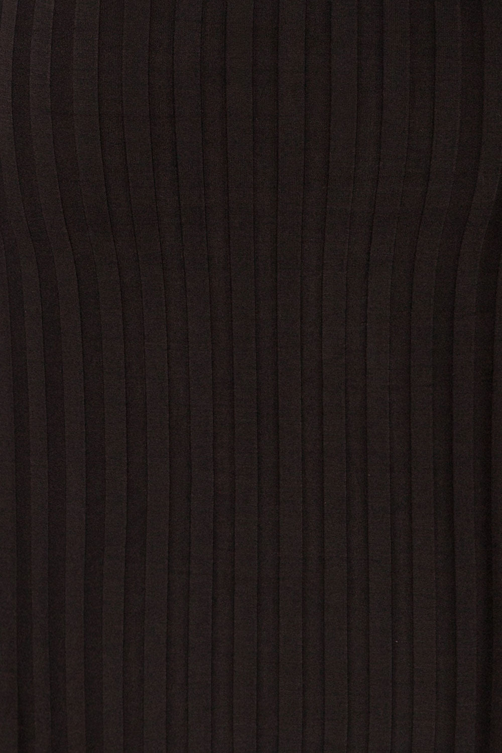 Kalani Black Fitted Mock Neck Dress | La petite garçonne fabric 