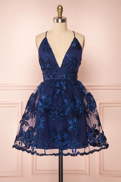 Kalena Navy Blue Party Dress | Robe de Fête | Boutique 1861