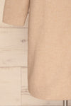 Kallithea Long Beige Loose Wool-Blend Coat sleevedetail | La Petite Garçonne