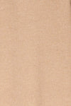 Kallithea Long Beige Loose Wool-Blend Coat texture detail | La Petite Garçonne
