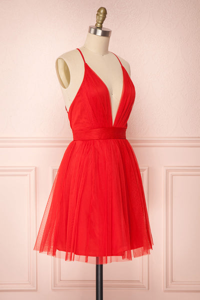 Kamagaya | Red Mesh Dress