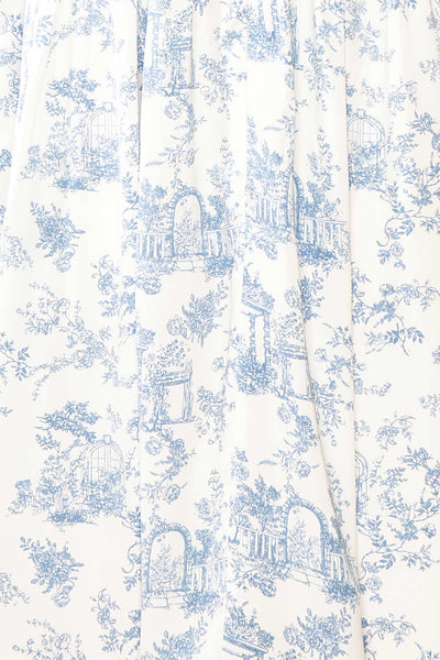 Kamek Satin Babydoll Dress w/ Vintage Floral Pattern | Boutique 1861  fabric