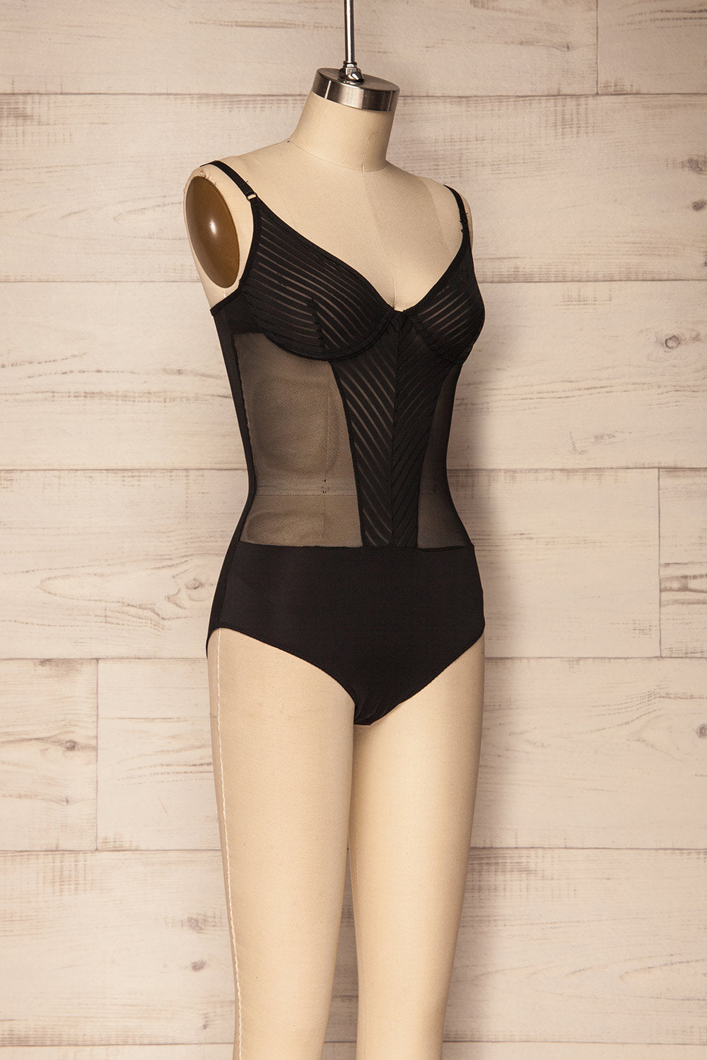 Kamienna | Black Mesh Bodysuit