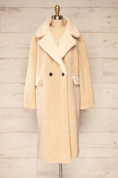 Kamnik Buttoned Fleece Coat | La petite garçonne front view