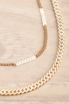 Kamoti Gold Layered Choker Necklace | La petite garçonne flat close-up