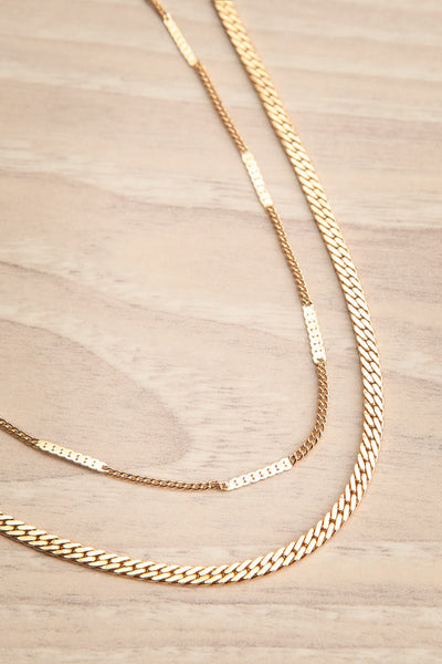 Kamoti Gold Layered Choker Necklace | La petite garçonne flat view
