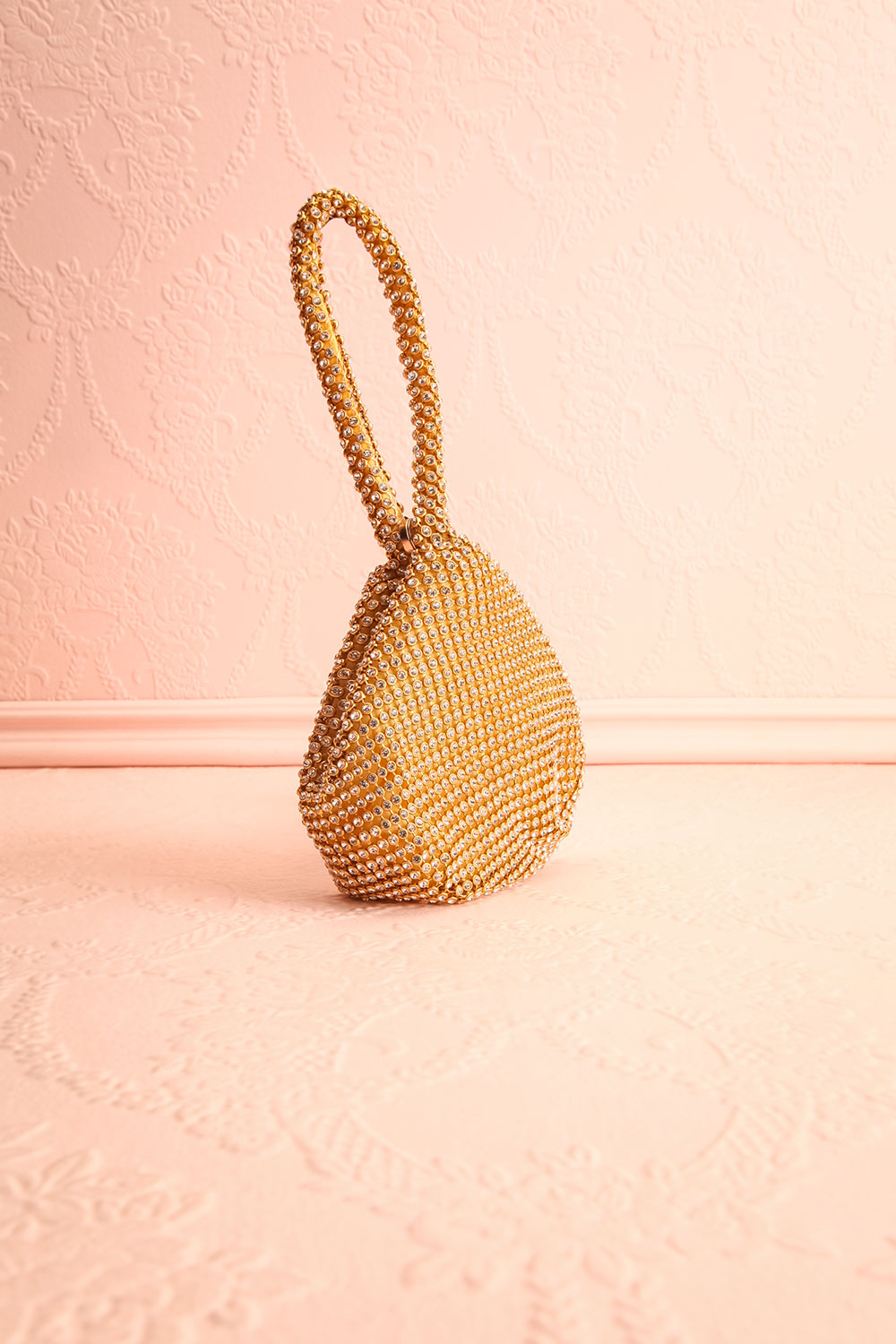 Kapolei Gold Crystal Wristlet | Sac à Main | Boutique 1861 side view