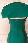 Karelle Green Mermaid Maxi Dress w/ Bolero | Boudoir 1861 back view