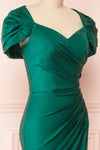 Karelle Green Mermaid Maxi Dress w/ Bolero | Boudoir 1861 side close-up