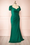 Karelle Green Mermaid Maxi Dress w/ Bolero | Boudoir 1861 side plus size