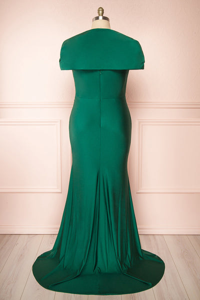 Karelle Green Mermaid Maxi Dress w/ Bolero | Boudoir 1861 back plus size