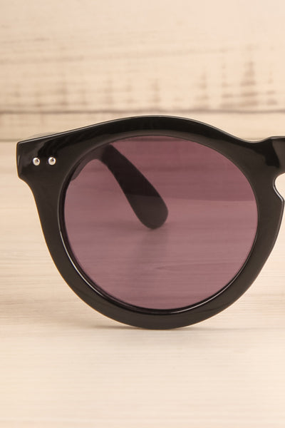 Karilia Black Wayfarer Sunglasses close-up | La Petite Garçonne