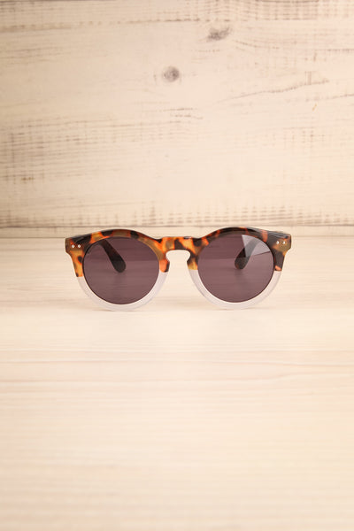 Karilia Clear & Brown Wayfarer Sunglasses | La Petite Garçonne