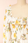 Karina Empire Waist Floral Midi Dress | Boutique 1861 front close-up