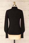 Karsava Black Puffy Sleeve Turtleneck Sweater | La petite garçonne back view